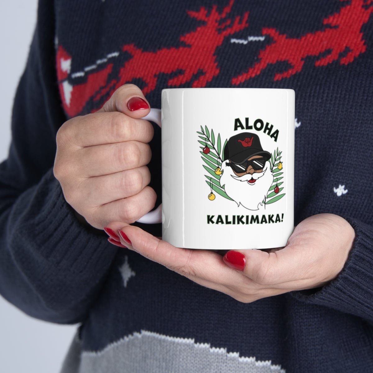 11oz Mug Santa - Global Village Kailua Boutique