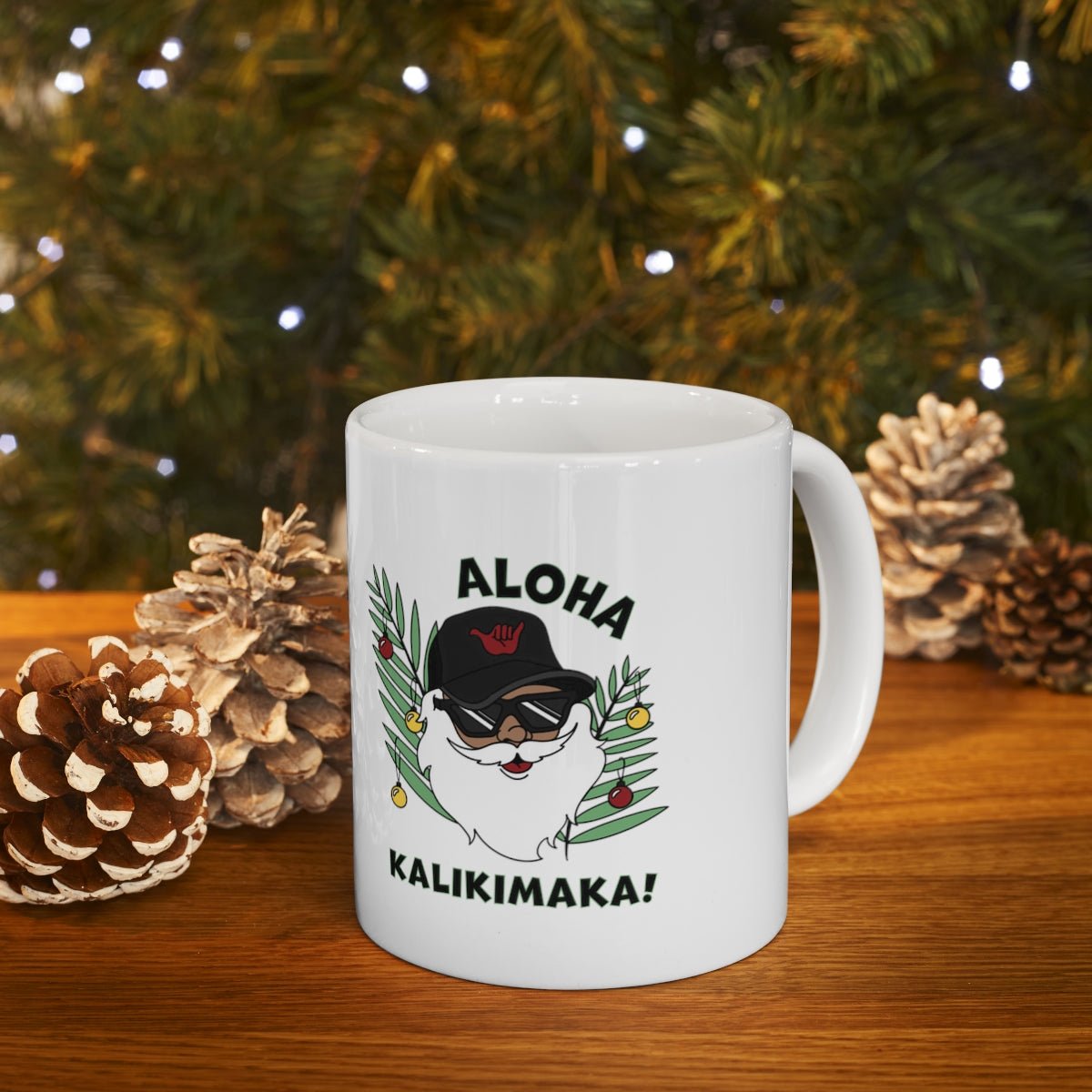 11oz Mug Santa - Global Village Kailua Boutique