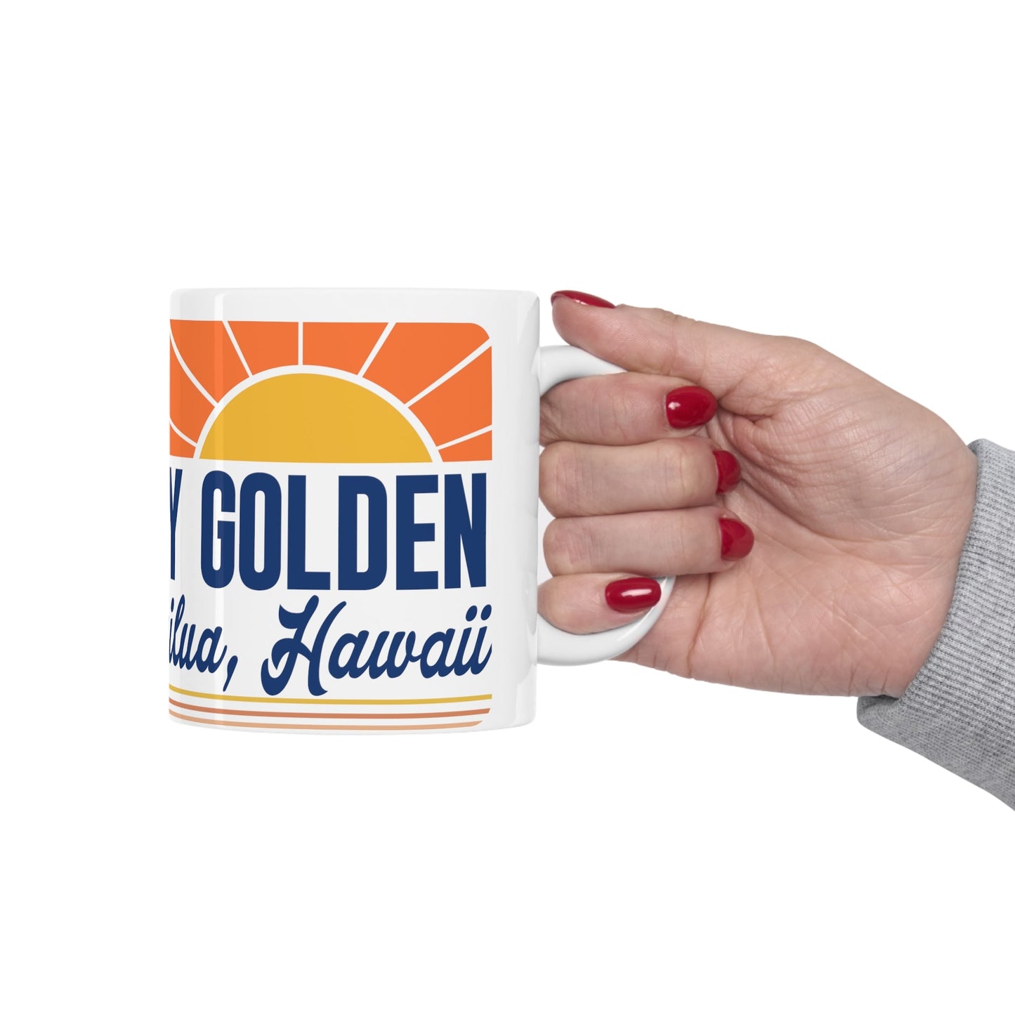 11oz Mug Stay Golden - Global Village Kailua Boutique