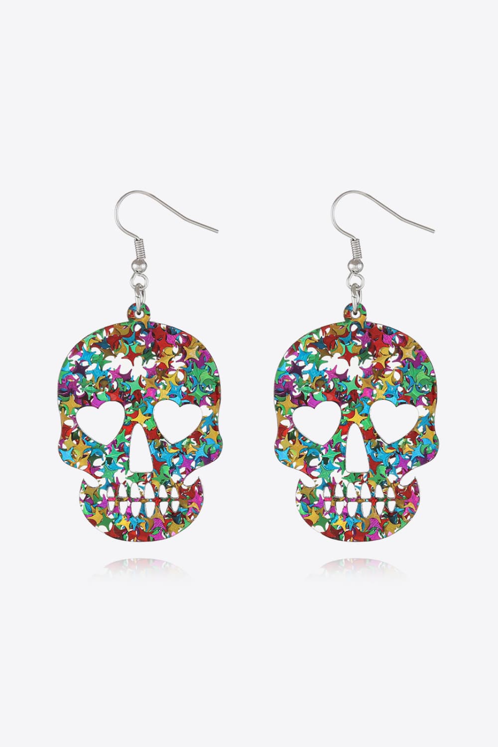 Acrylic Skull Drop Earrings - Global Village Kailua Boutique