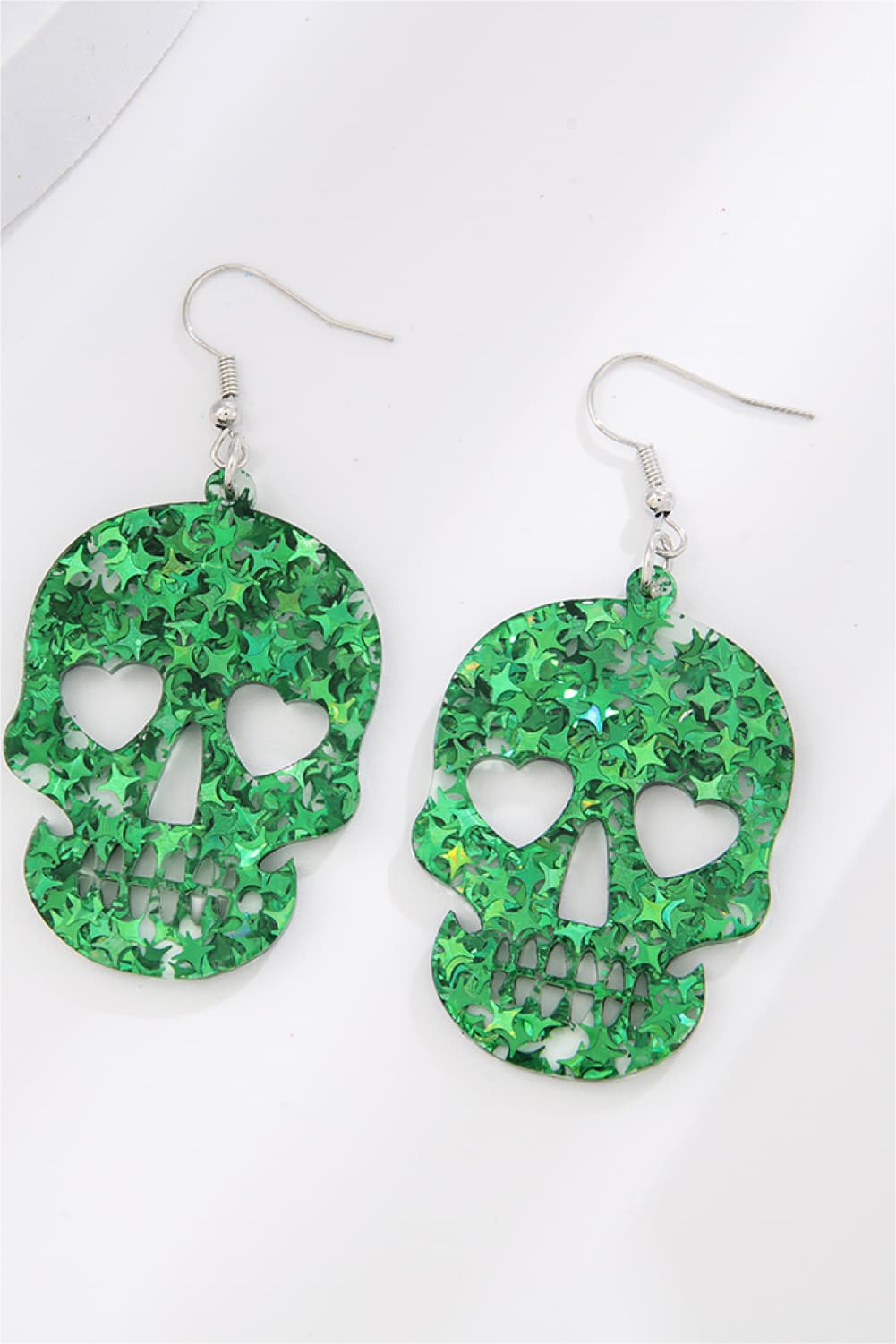 Acrylic Skull Drop Earrings - Global Village Kailua Boutique