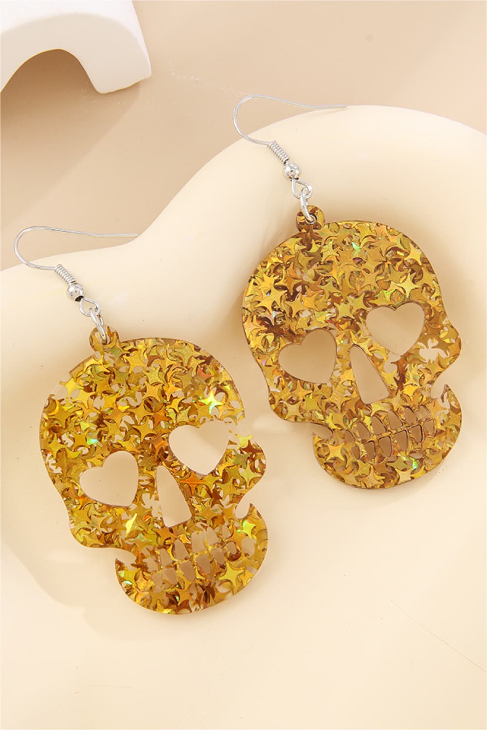 Acrylic Skull Drop Earrings - Global Village Kailua Boutique