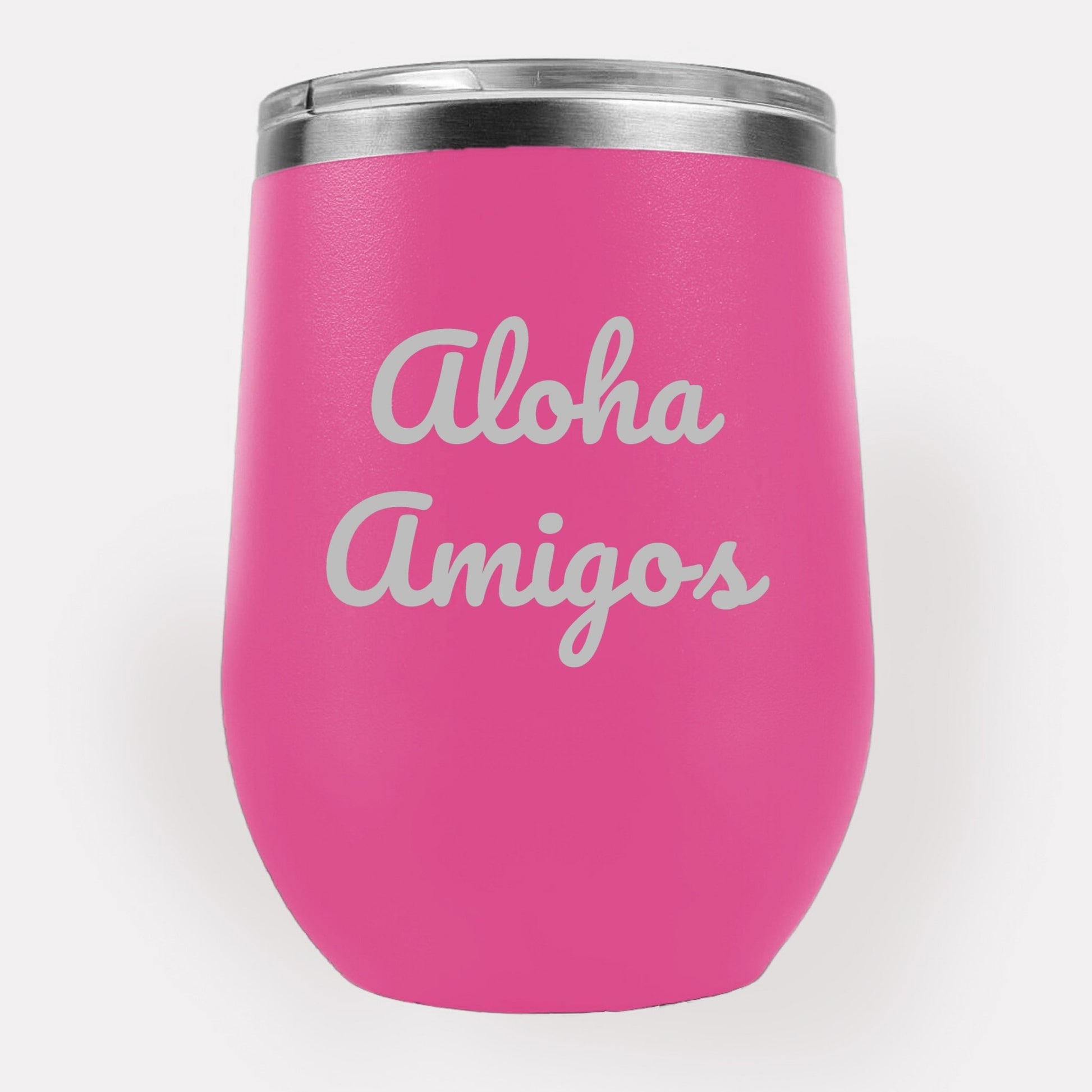 Aloha Amigos 12oz Etched Tumbler Global Village Kailua Boutique