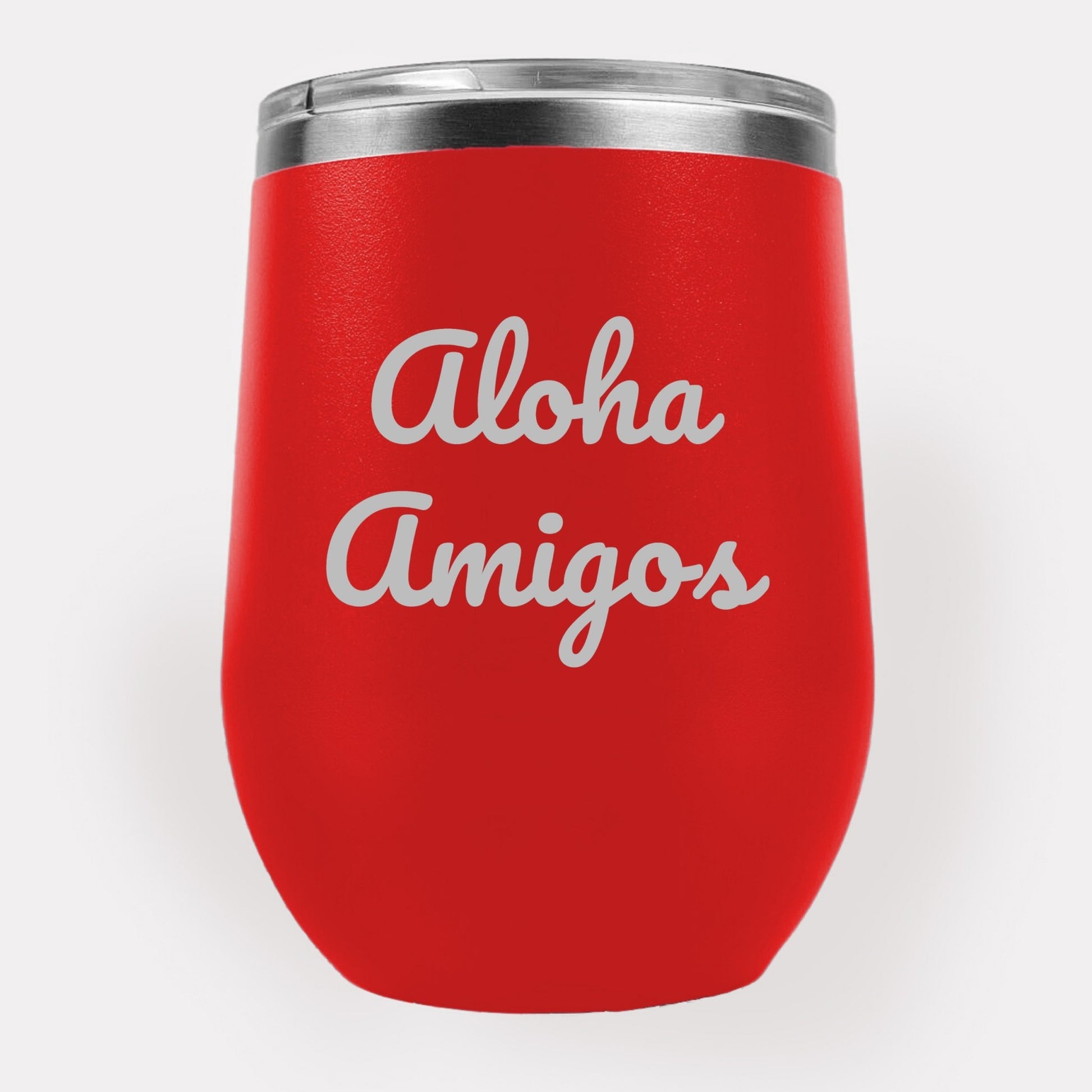 Aloha Amigos 12oz Etched Tumbler Global Village Kailua Boutique