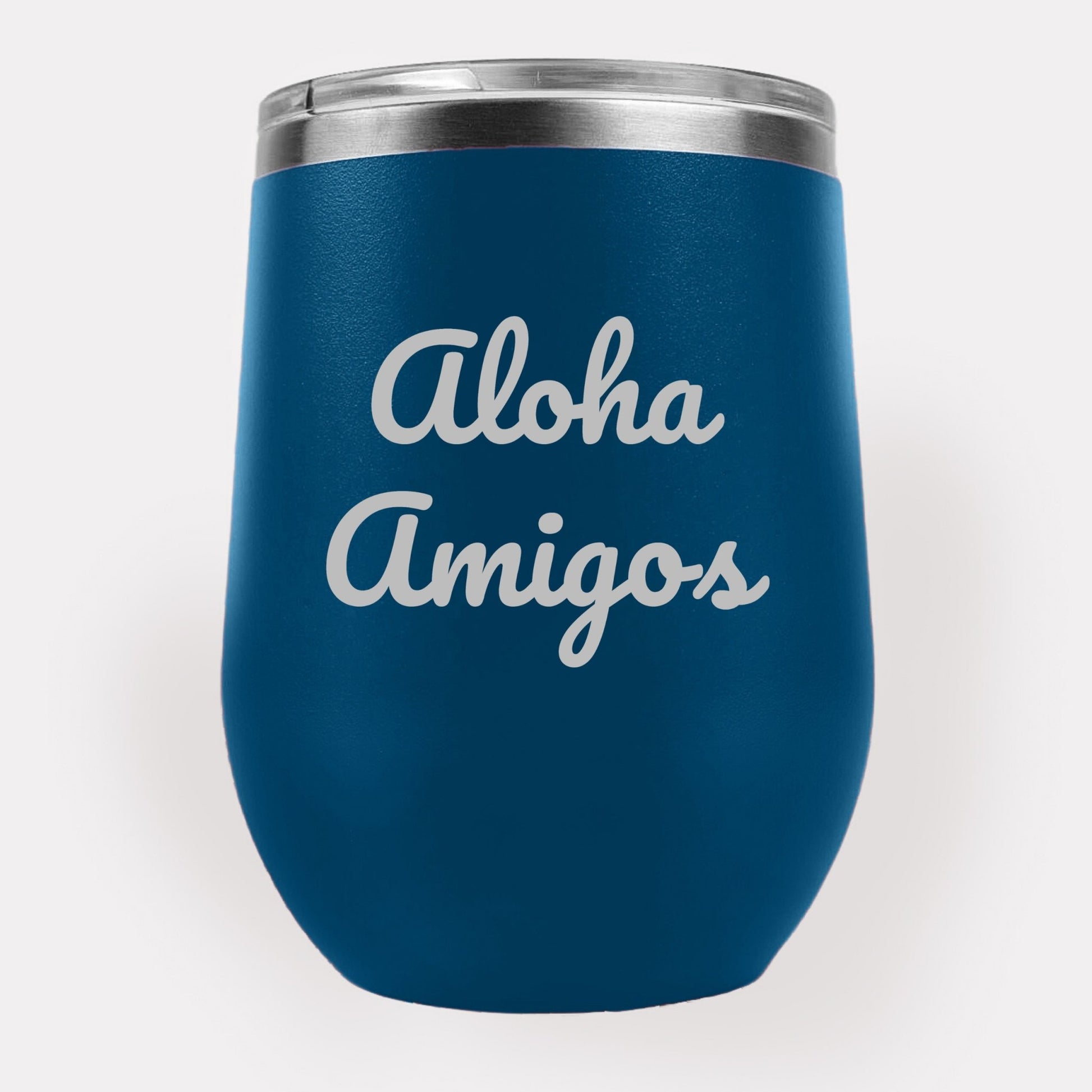 Aloha Amigos 12oz Etched Tumbler Global Village Kailua Boutique