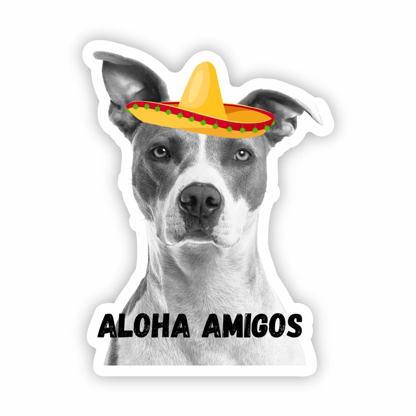 Aloha Amigos Dog Sticker 3" Global Village Kailua Boutique