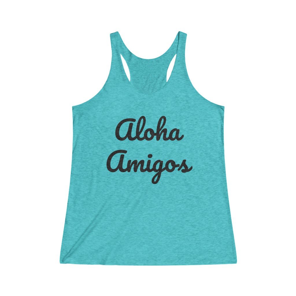 Aloha Amigos Triblend Racerback Tank Global Village Kailua Boutique