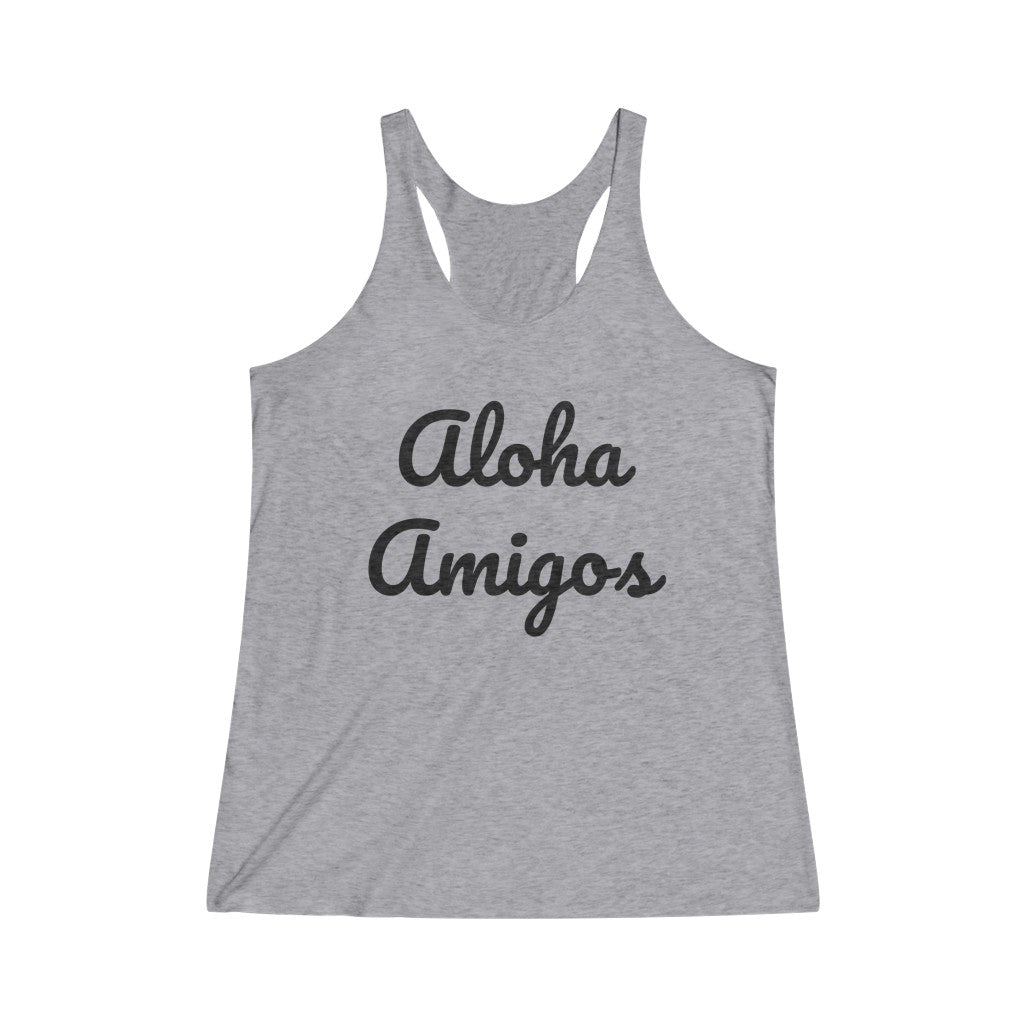 Aloha Amigos Triblend Racerback Tank Global Village Kailua Boutique