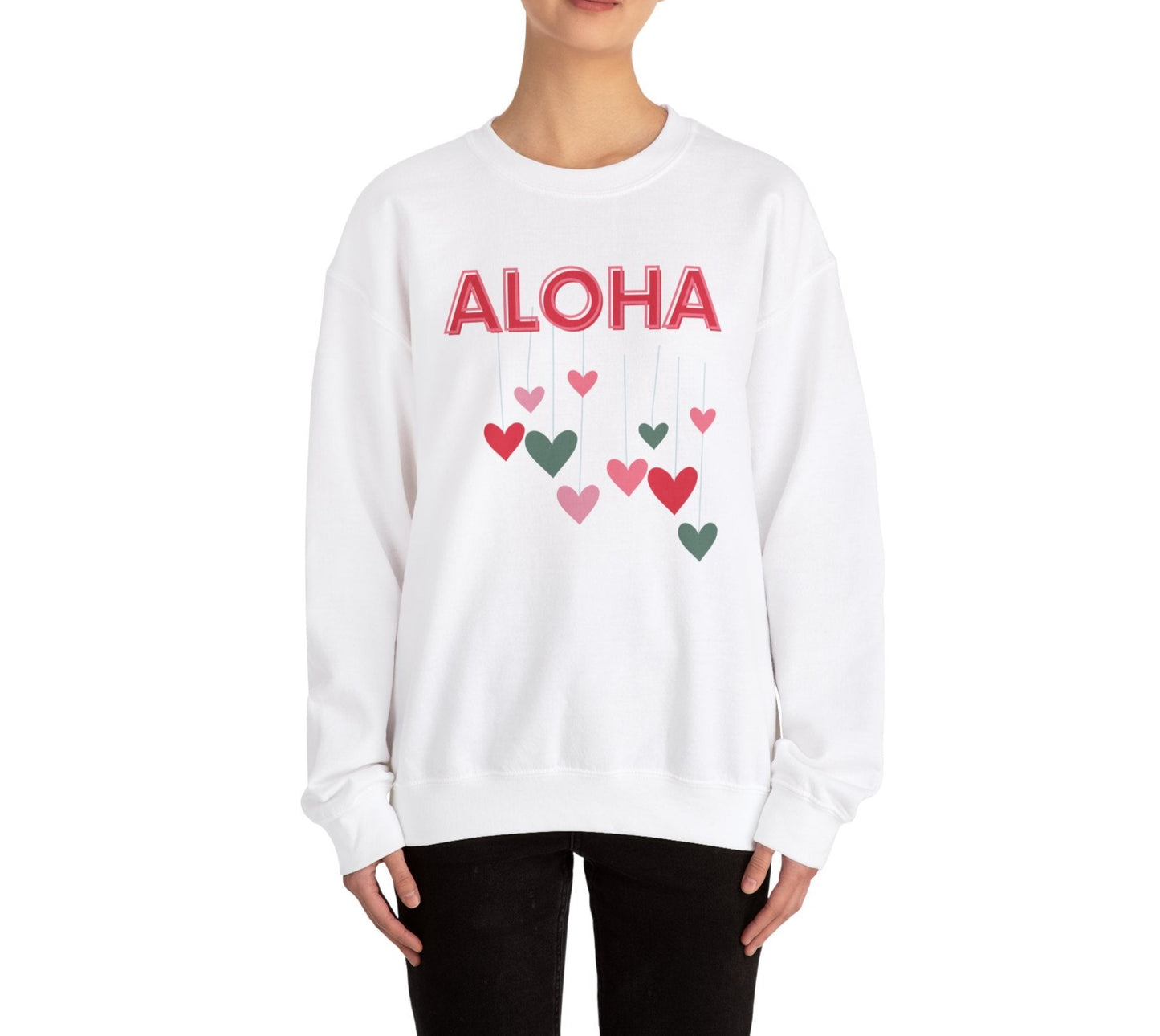 Aloha Drop Unisex Heavy Blend Crewneck Sweatshirt - Global Village Kailua Boutique