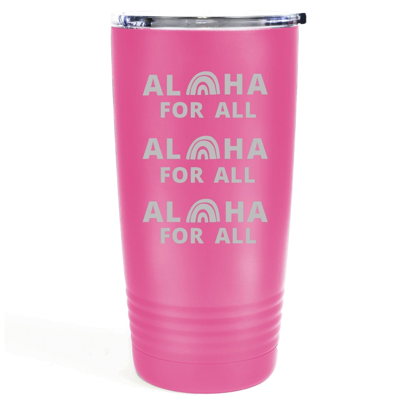 Alohas For All 20oz Etched Tumbler Global Village Kailua Boutique