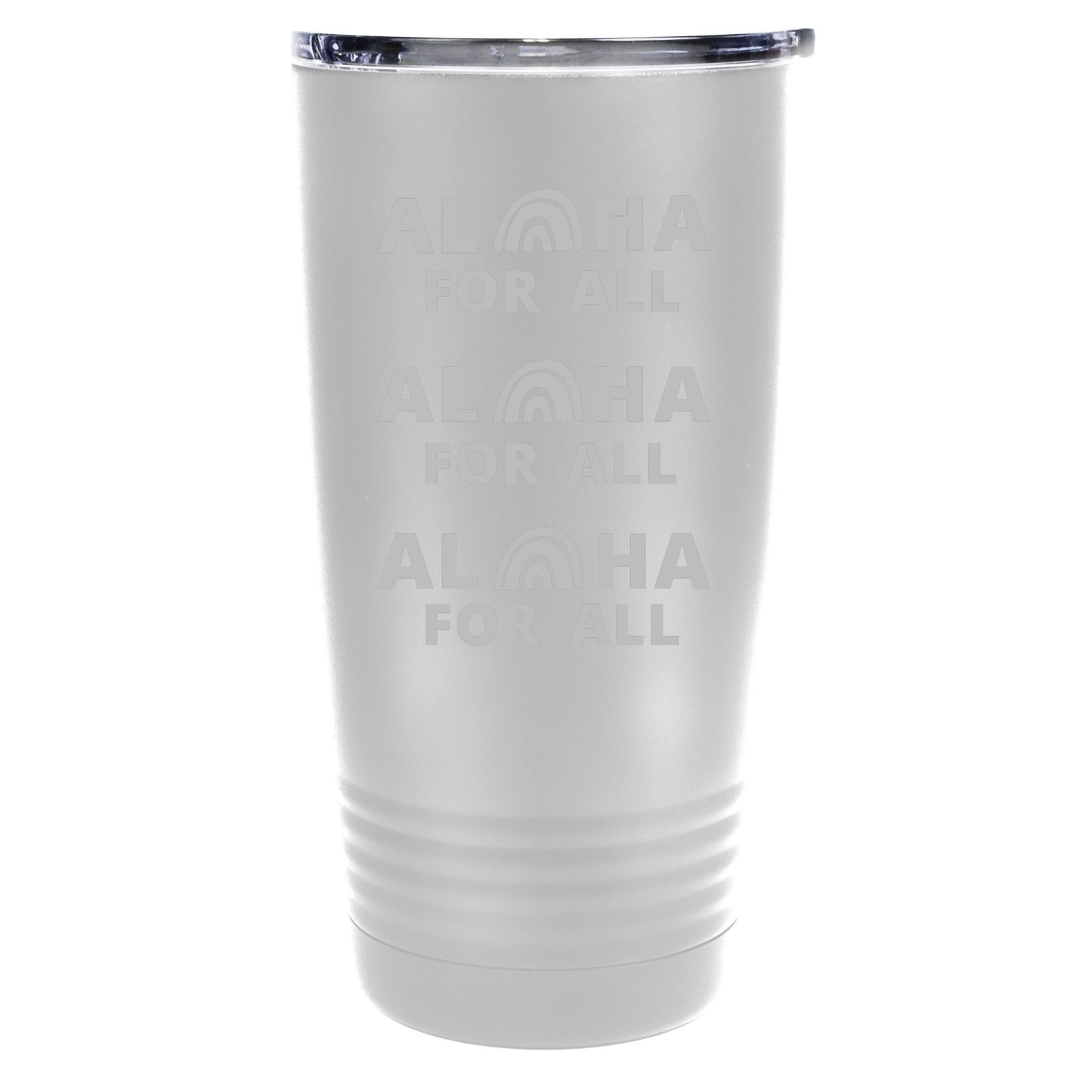 Alohas For All 20oz Etched Tumbler Global Village Kailua Boutique