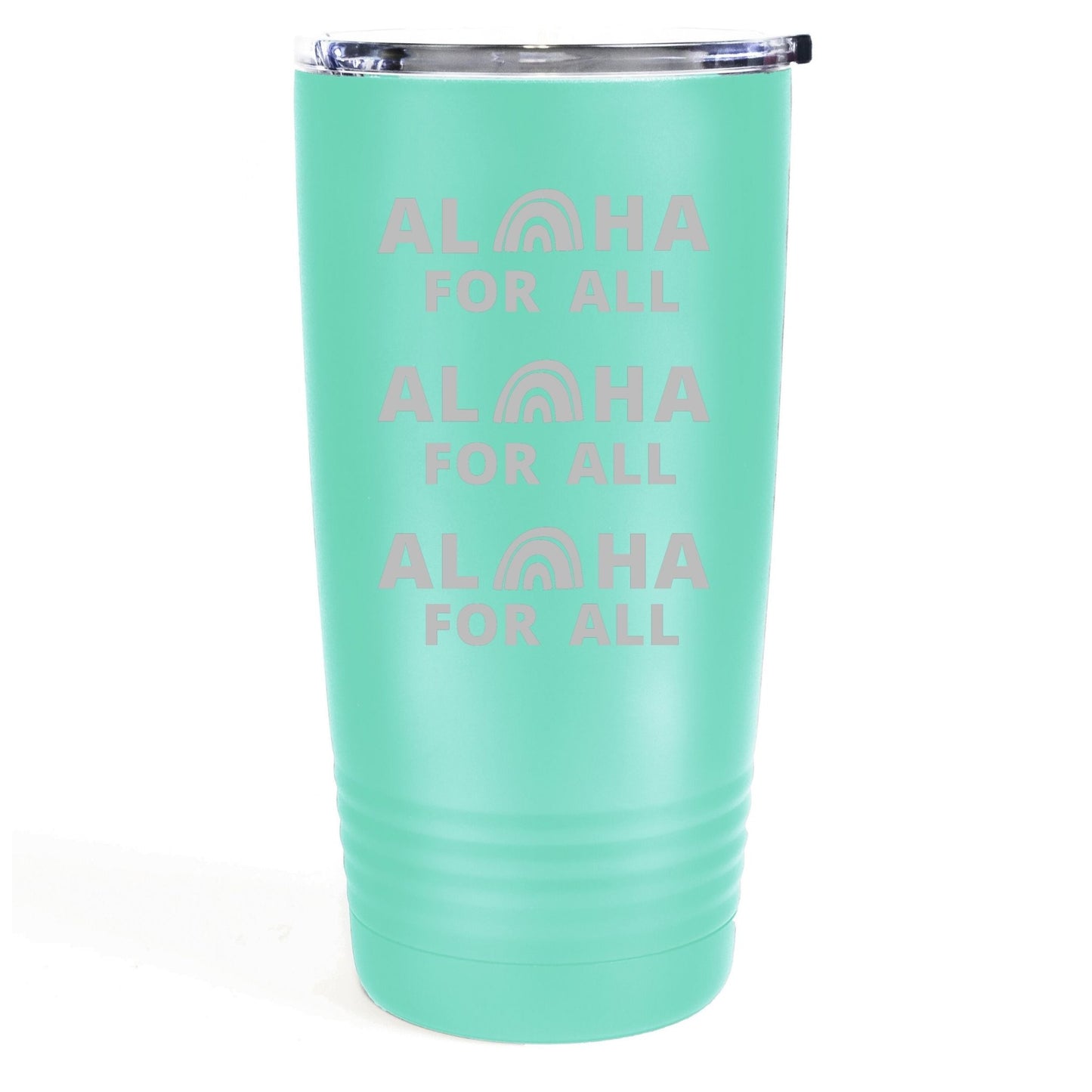 Alohas For All 20oz Etched Tumbler Global Village Kailua Boutique