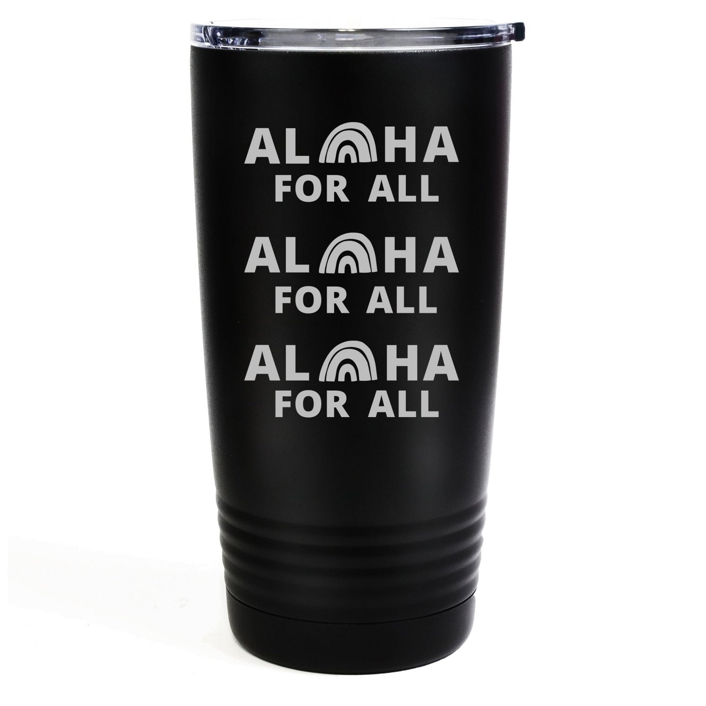 Alohas For All 20oz Etched Tumbler Global Village Kailua Boutique