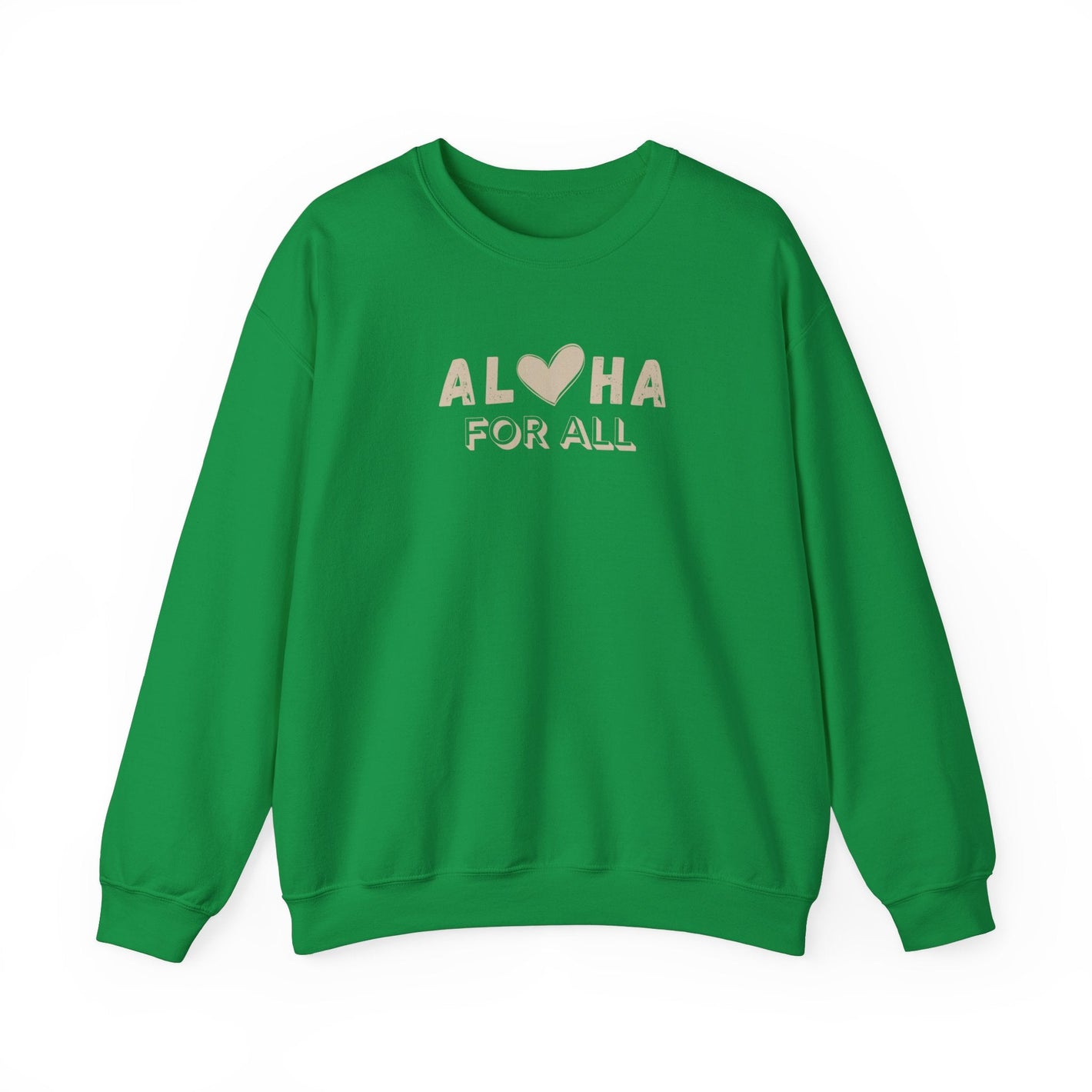 Aloha For All Unisex Heavy Blend Crewneck Sweatshirt - Global Village Kailua Boutique