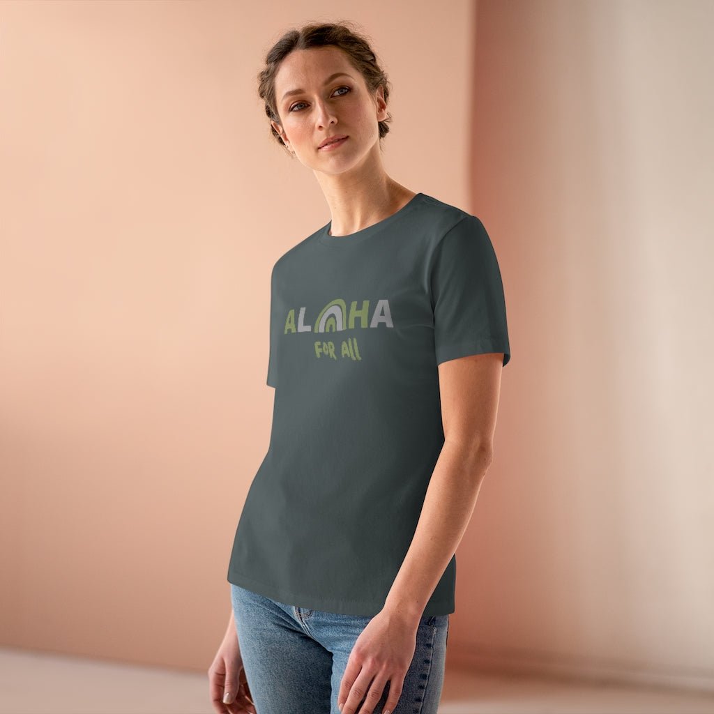 Aloha For All Womenʻs Tee Global Village Kailua Boutique