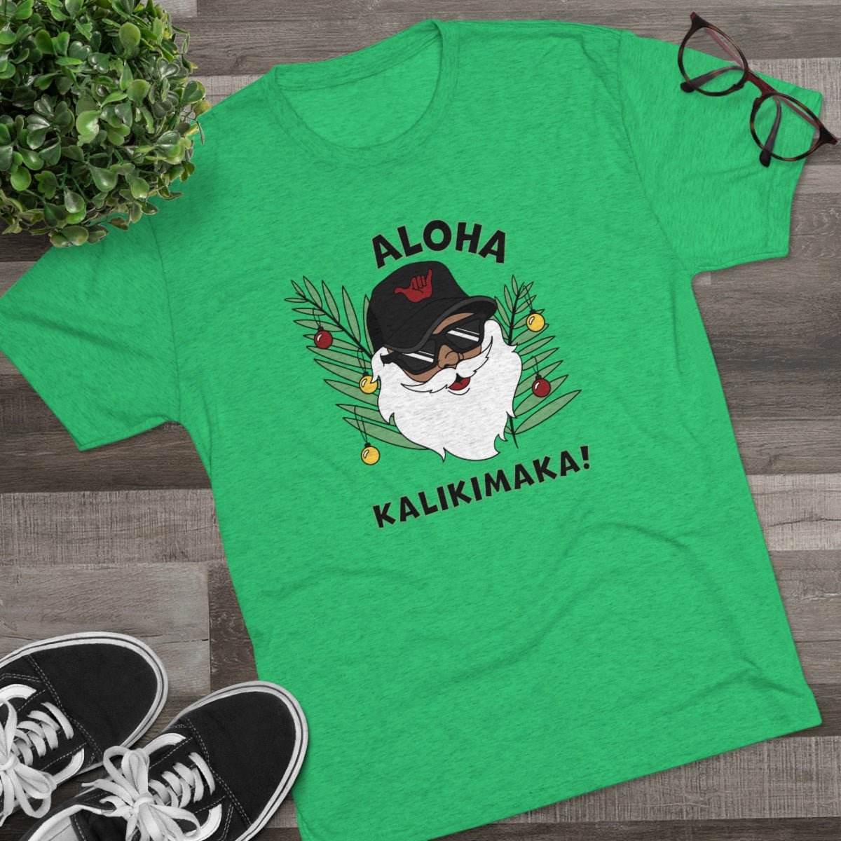 Aloha Kalikimaka Tri-Blend Unisex Tee - Global Village Kailua Boutique