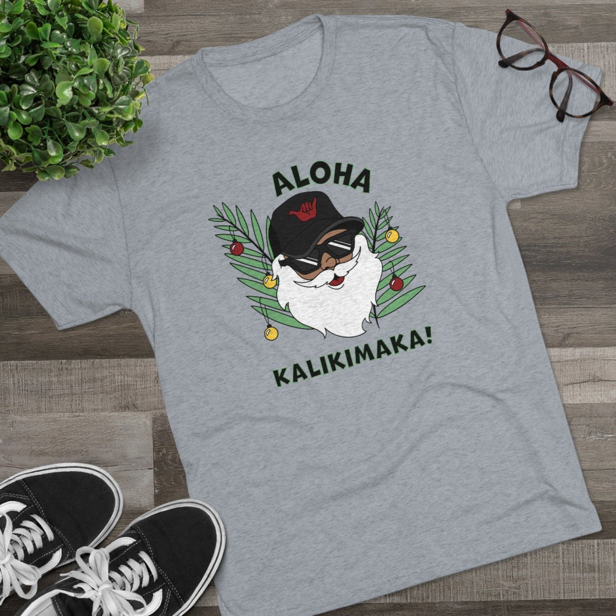 Aloha Kalikimaka Tri-Blend Unisex Tee - Global Village Kailua Boutique