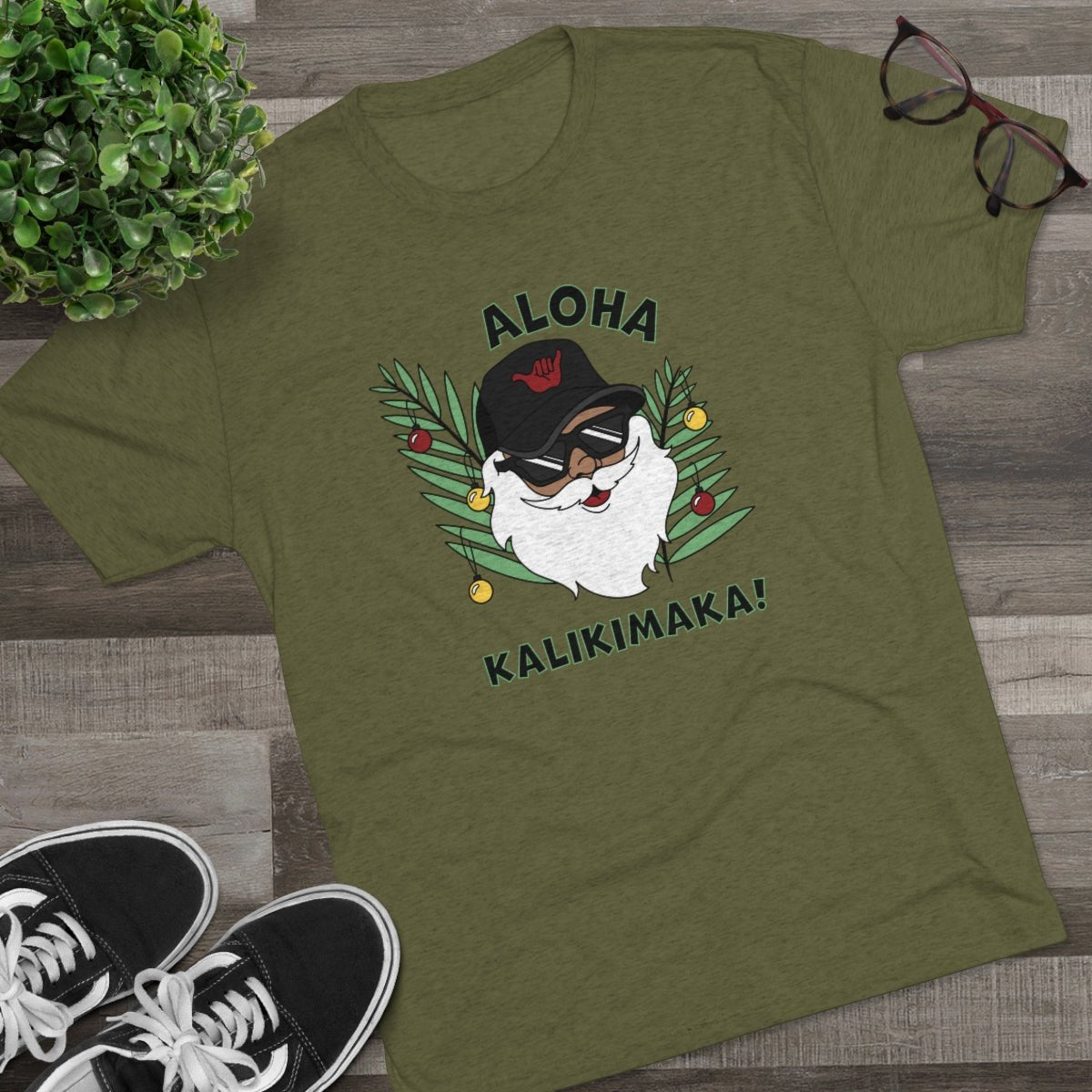 Aloha Kalikimaka Tri-Blend Unisex Tee - Global Village Kailua Boutique