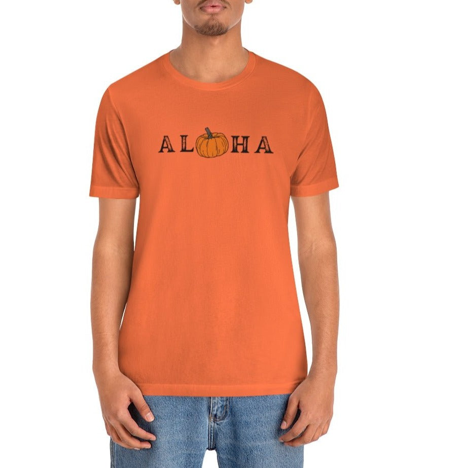 Aloha Pumpkin Unisex Jersey Tee - Global Village Kailua Boutique