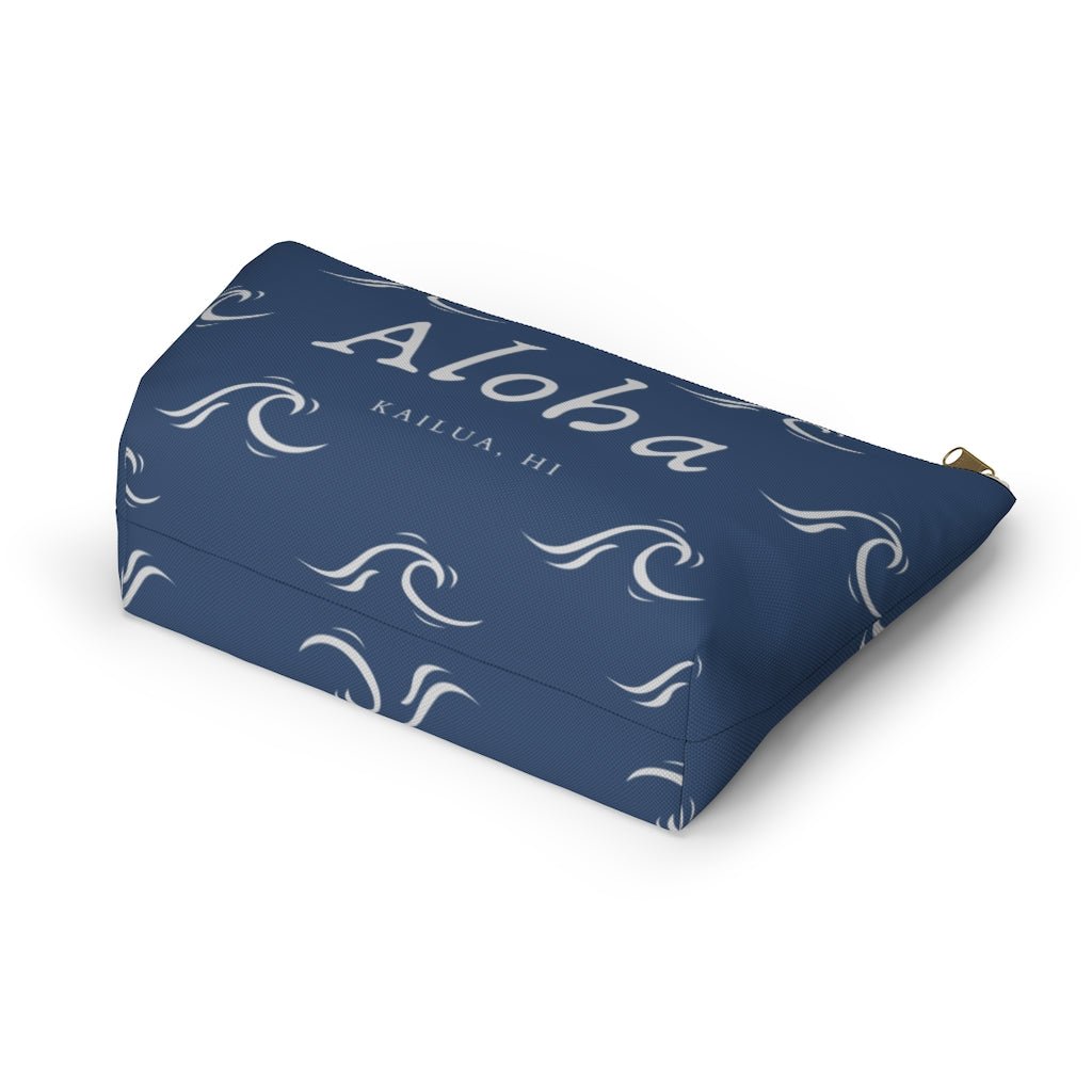 Aloha Wave Zip Pouch with T-Bottom Global Village Kailua Boutique