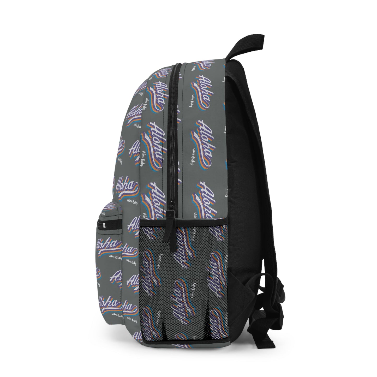 Backpack Aloha Vibes Only Grey - Global Village Kailua Boutique