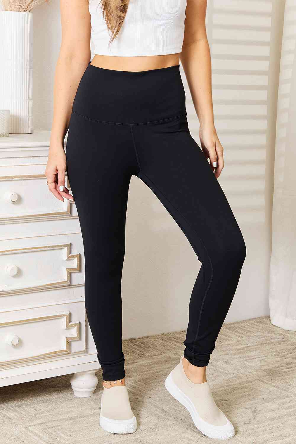 Basic Bae Ultra Soft High Waist Sports Leggings - Global Village Kailua Boutique