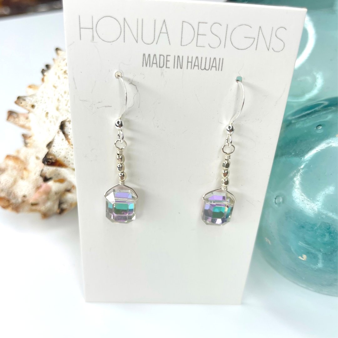 Beaded Sterling Silver Earrings - Global Village Kailua Boutique