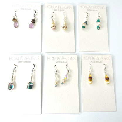 Beaded Sterling Silver Earrings - Global Village Kailua Boutique