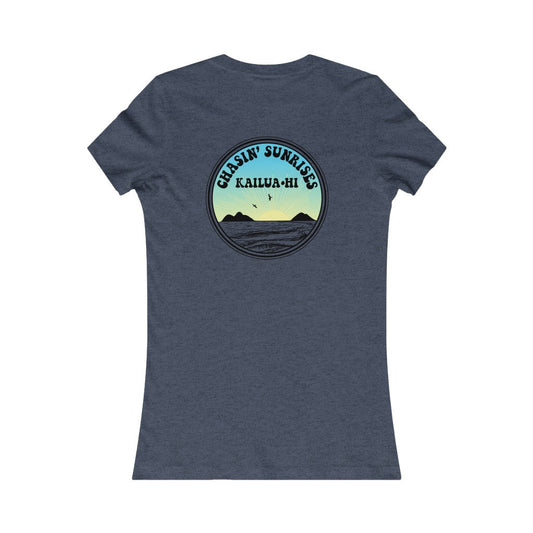 Chasin' Sunrises Slim Fit Tee Global Village Kailua Boutique