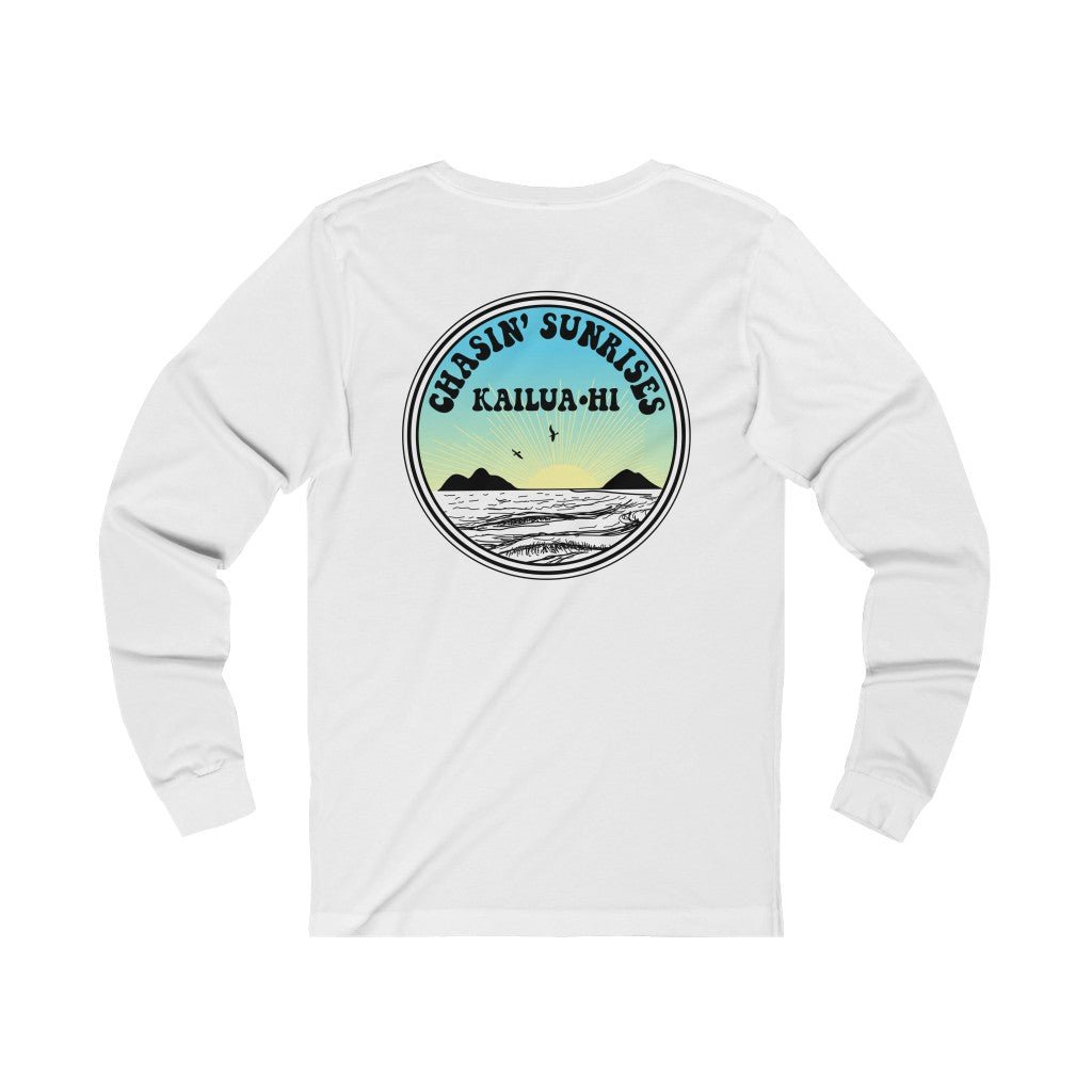 Chasinʻ Sunrises Unisex Jersey Long Sleeve Tee Global Village Kailua Boutique