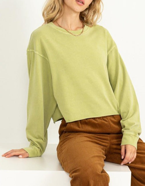 Chic Take Long Sleeve Sweatshirt - Global Village Kailua Boutique