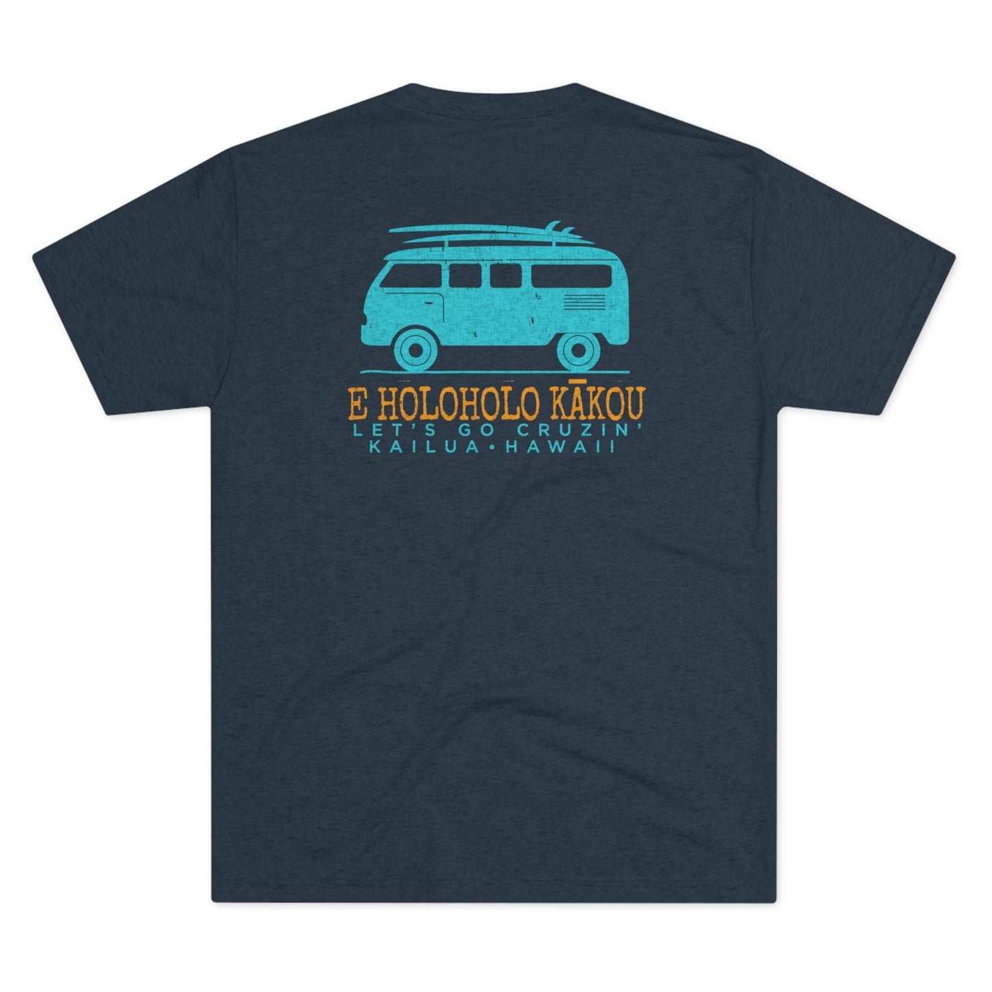 E Holoholo Kākou Unisex Tri-Blend Crew Tee - Global Village Kailua Boutique