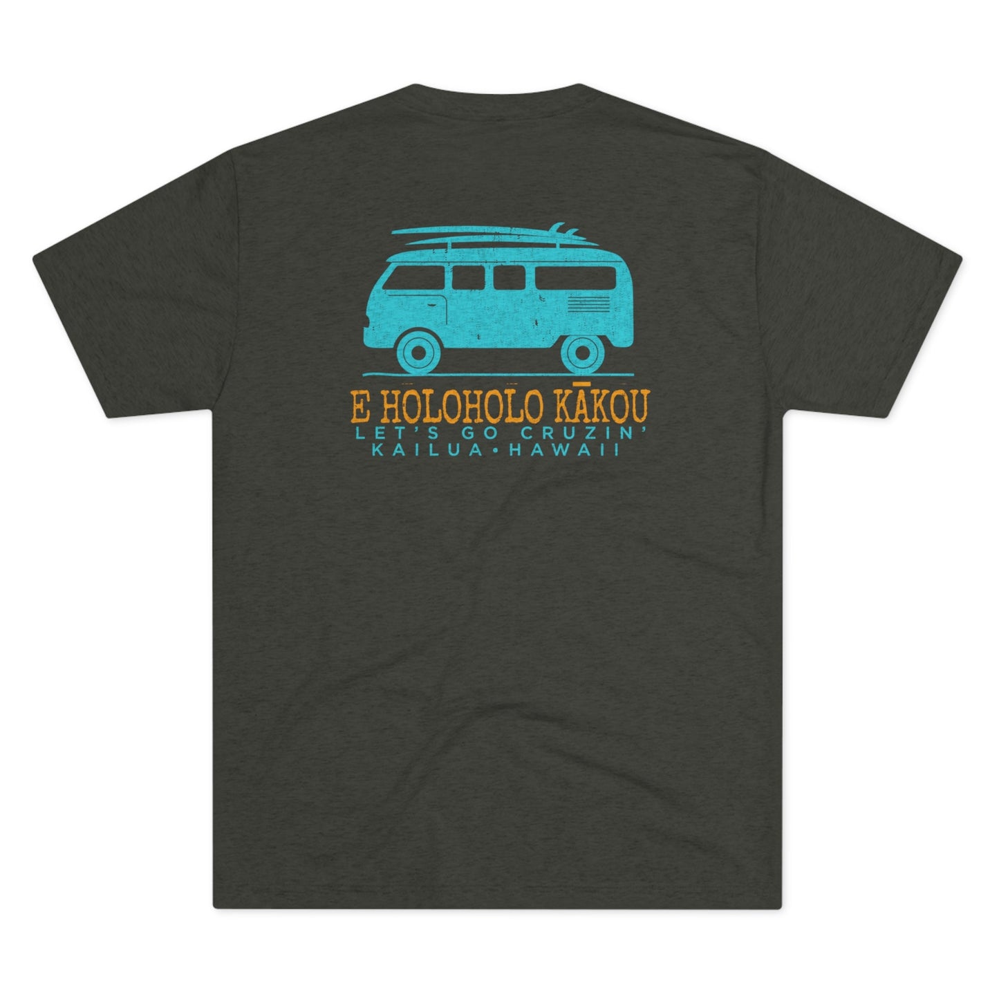 E Holoholo Kākou Unisex Tri-Blend Crew Tee - Global Village Kailua Boutique