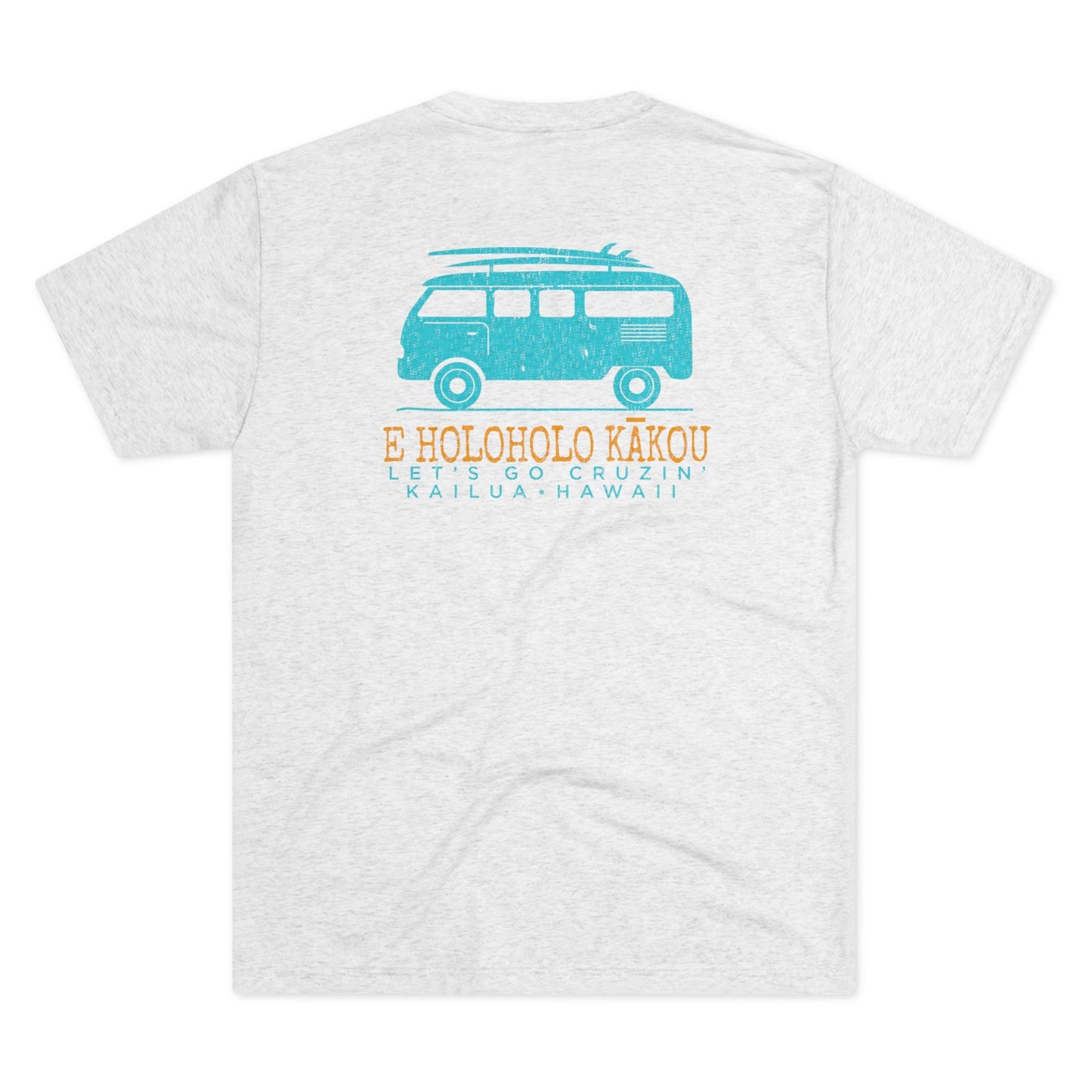 E Holoholo Kākou Unisex Tri-Blend Crew Tee - Global Village Kailua Boutique