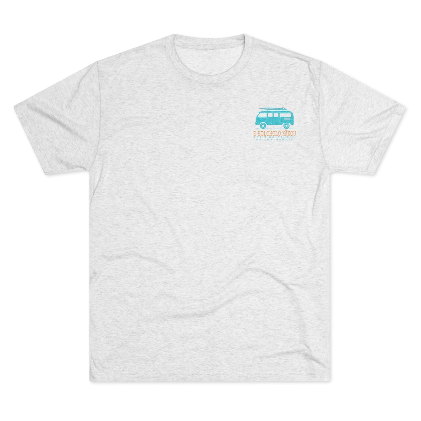 E Holoholo Kākou Unisex Tri-Blend Crew Tee - Global Village Kailua Boutique