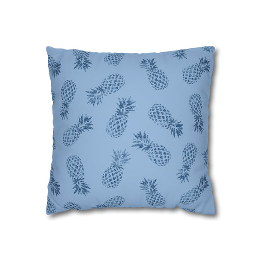 Faux Suede Square Pillow Case Pineapple Blueberry Milk (4 sizes) - Global Village Kailua Boutique