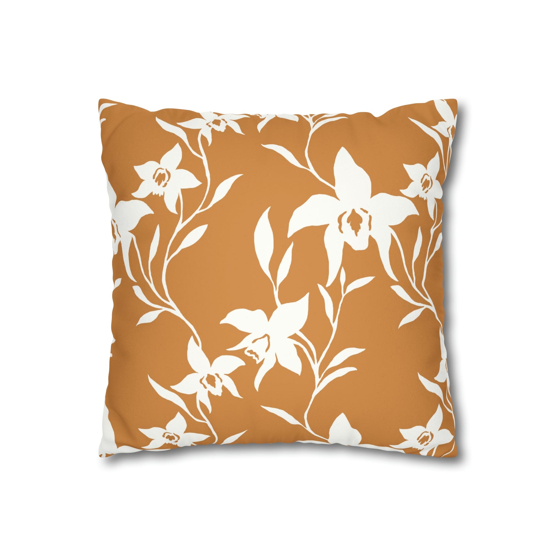 Faux Suede Square Pillow Orchid Caramel (4 sizes) - Global Village Kailua Boutique