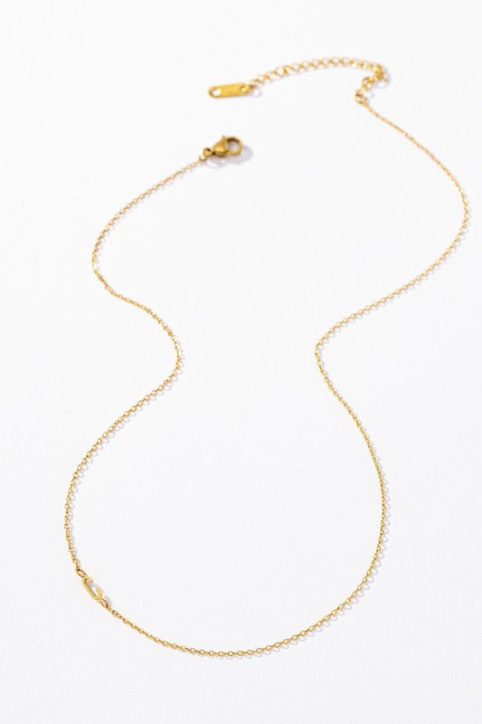Floating Letter Gold Dipped Initial Necklace - Global Village Kailua Boutique