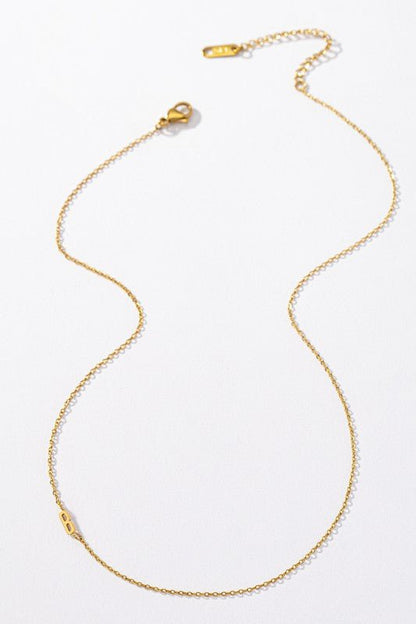 Floating Letter Gold Dipped Initial Necklace - Global Village Kailua Boutique