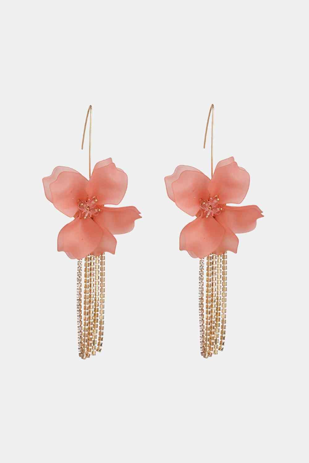 Flower Acrylic Dangle Earrings - Global Village Kailua Boutique