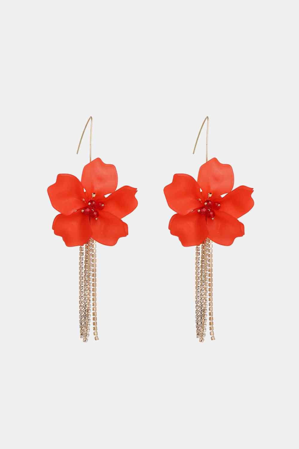 Flower Acrylic Dangle Earrings - Global Village Kailua Boutique