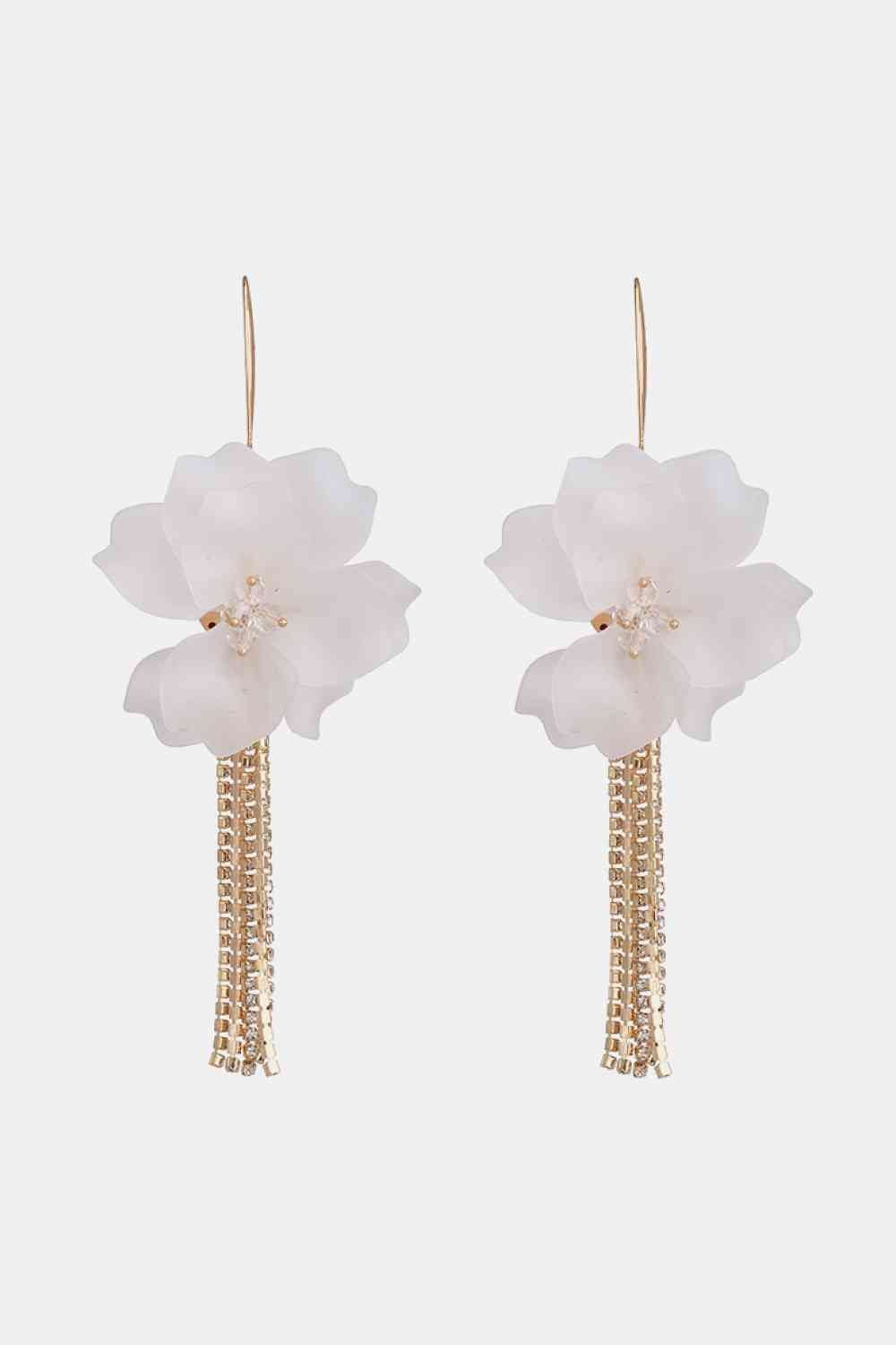 Flower Acrylic Dangle Earrings - Global Village Kailua Boutique