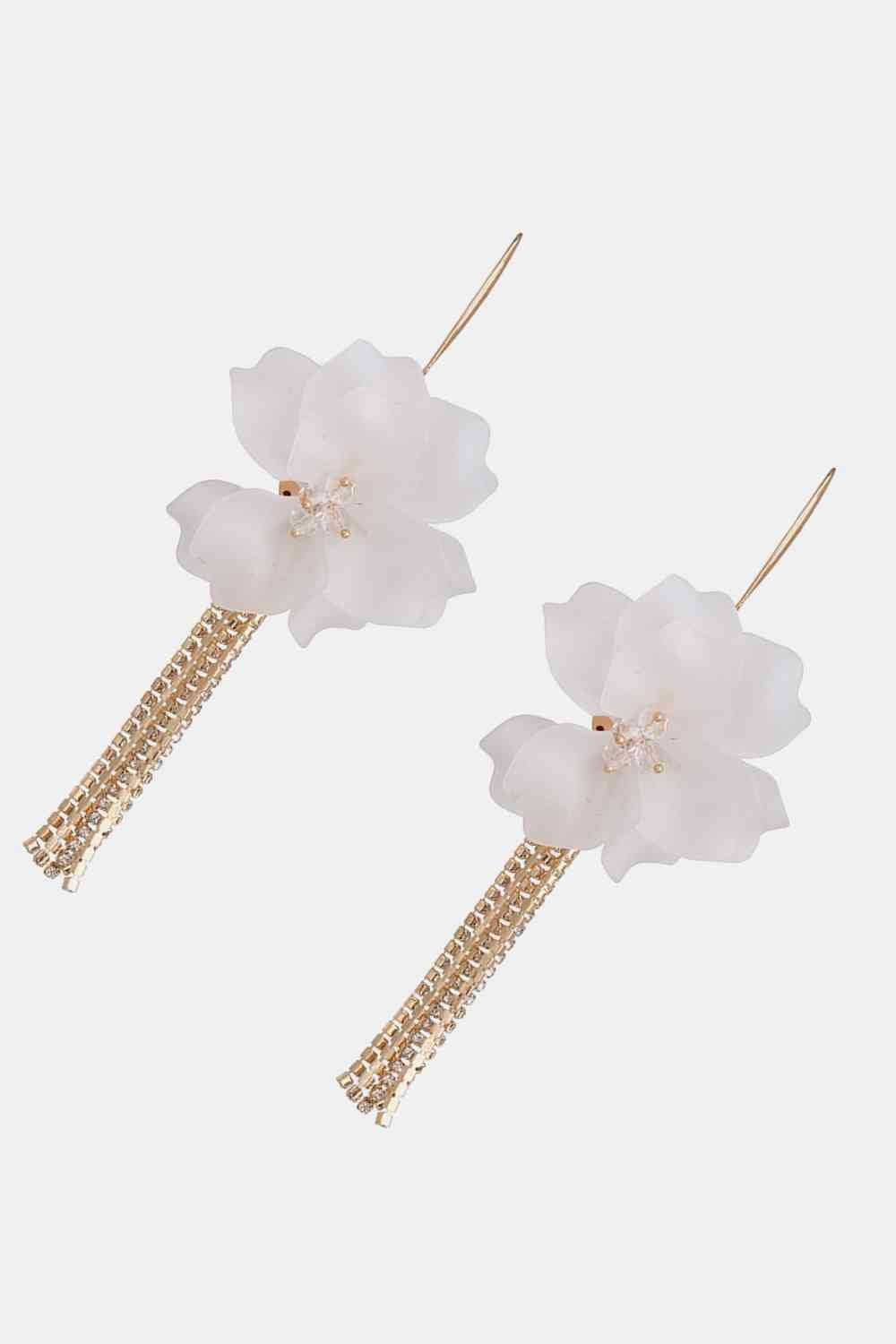 Flower Acrylic Dangle Earrings - Global Village Kailua Boutique