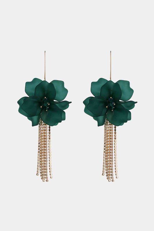 Flower Acrylic Dangle Earrings - Global Village Kailua Boutique