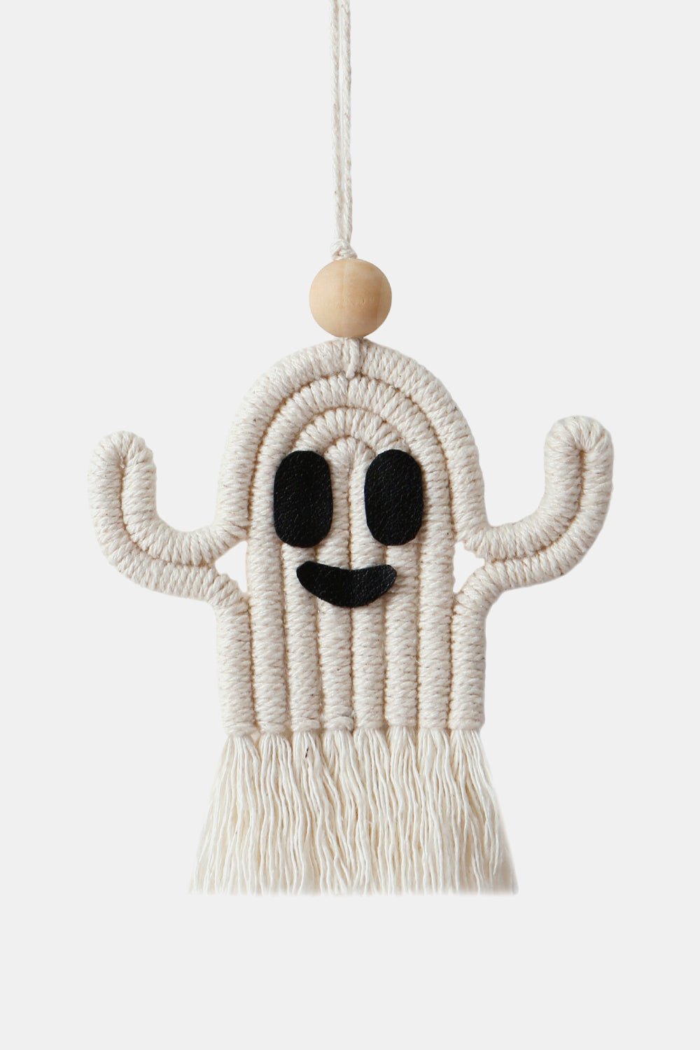 Fringe Ghost Macrame Ornament - Global Village Kailua Boutique