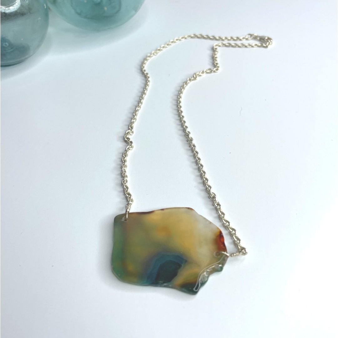 Gemstone Statement Necklace - Global Village Kailua Boutique