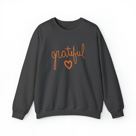 Grateful Heart Unisex Heavy Blend Crewneck Sweatshirt - Global Village Kailua Boutique