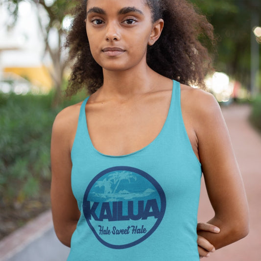 Hale Sweet Hale Triblend Racerback Tank Global Village Kailua Boutique
