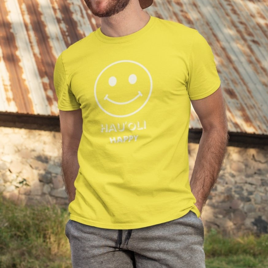 Happy Face Unisex Tee Global Village Kailua Boutique