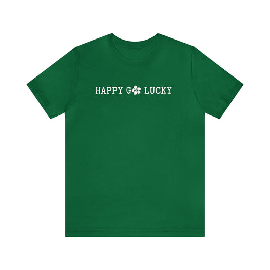 Happy Go Lucky Hibiscus Unisex Jersey Tee - Global Village Kailua Boutique